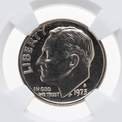купить США 10 центов (one dime) 1973 "Roosevelt Dime" в слабе DNC PF67