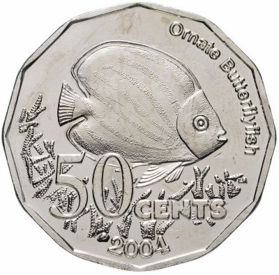 купить Кокосовые острова 50 центов 2004