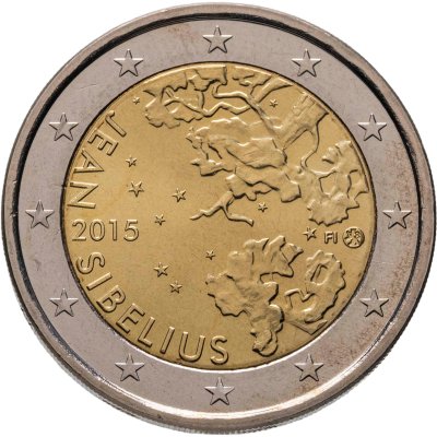 купить Финляндия 2 евро (euro) 2015 "150 лет со дня рождения Яна Сибелиуса"