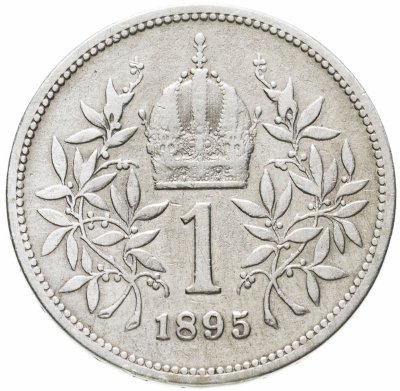 купить Австро-Венгерская Империя 1 крона 1893-1903, монета для Австрии, случайный год