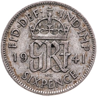 купить Великобритания 6 пенсов (pence) 1941