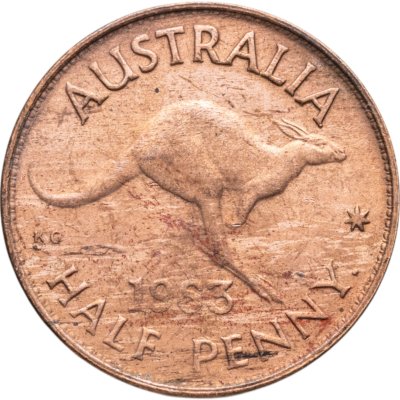 купить Австралия 1/2 пенни (penny) 1963