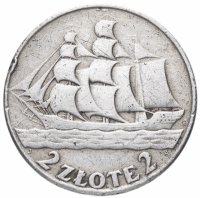 купить Польша 2 злотых (zlote) 1936 "15 лет морскому порту Гдыня"