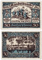 Купить Германия (Тюрингия: Киндельбрюк) 50 пфеннигов 1920