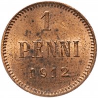 Купить 1 пенни (penni) 1912