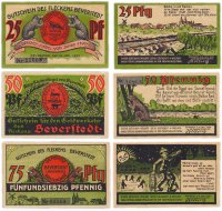 Купить Германия (Ганновер: Беферштедт) набор из 3-х нотгельдов 1921 (98.1/B1)