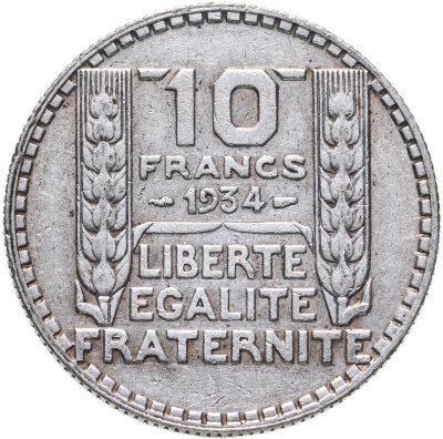 купить Франция 10 франков (francs) 1934