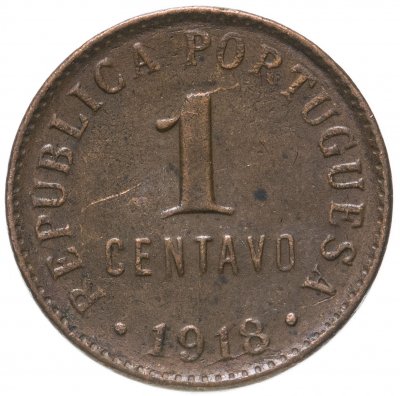 купить Португалия 1 сентаво (centavo) 1918