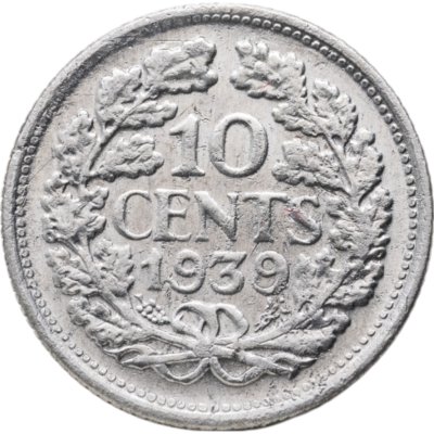 купить Нидерланды 10 центов (cents) 1939