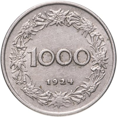 купить Австрия 1000 крон (kronen) 1924