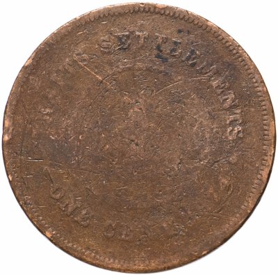 купить Стрейтс Сетлментс 1 цент (cent) 1874 Без отметки монетного двора