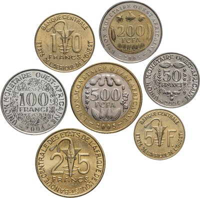 купить Западная Африка набор монет 2004-2005 (7 штук)
