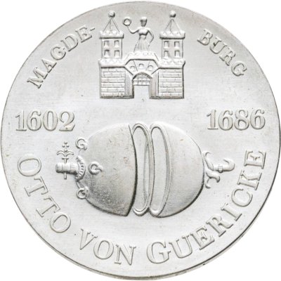 купить Германия (ГДР) 10 марок (mark) 1977 года "375 лет со дня рождения Отто фон Герике"