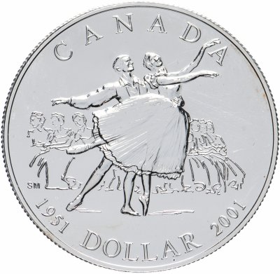 купить Канада 1 доллар (dollar) 2001 "Канадский балет"