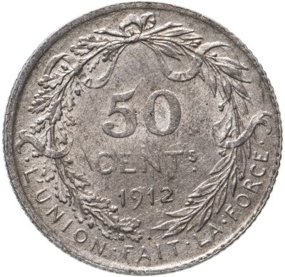 купить Бельгия 50 сантимов (centimes) 1910-1912, случайный год