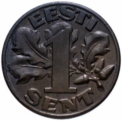купить Эстония 1 сент (sent) 1929