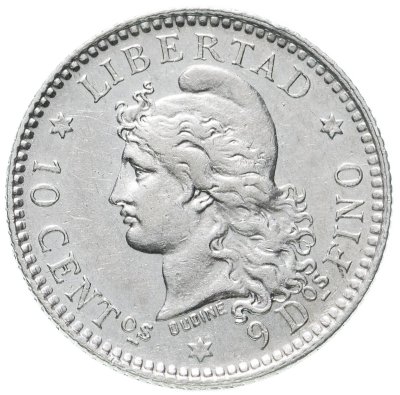 купить Аргентина 10 сентаво (centavos) 1883