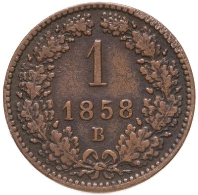 купить Австрия 1 крейцер (kreuzer) 1858