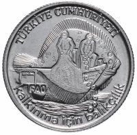 купить Турция 5 лир (lira) 1980 "ФАО - Рыбный промысел"