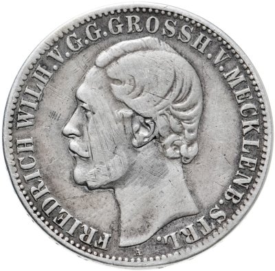 купить Германия, Герцогство Мекленбург-Шверин 1 талер 1870 "Фридрих Вильгельм III"