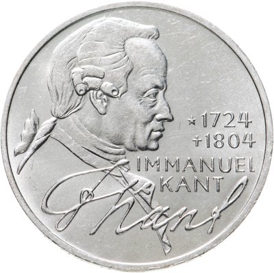 купить Германия (ФРГ) 5 марок 1974 "250 лет со дня рождения Иммануила Канта"