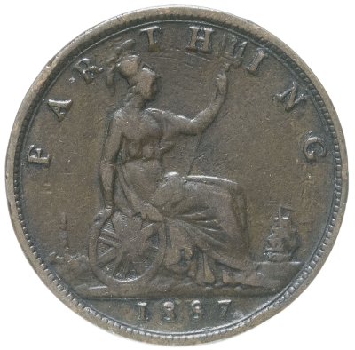 купить Великобритания 1 фартинг (farthing) 1887