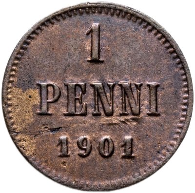 купить 1 пенни (penni) 1901 Российская Финляндия