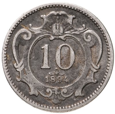 купить Австрия 10 геллеров (heller) 1894