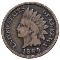 Купить США 1 цент (cent) 1899 Indian Head Cent