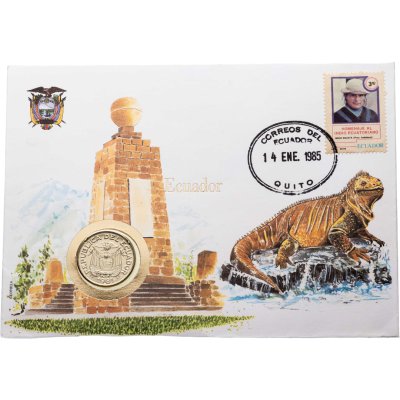 купить Эквадор 1 сукре (sucre) 1981 в конверте с маркой