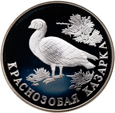 купить 1 рубль 1994 ЛМД "Краснозобая казарка"