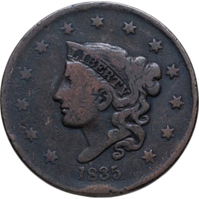 купить США 1 цент 1835