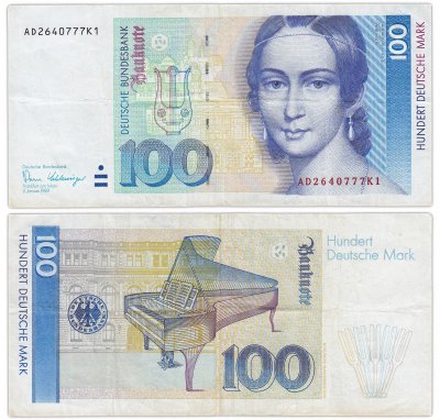 купить Германия ФРГ 100 марок 1989 (Pick 41b)