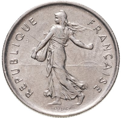 купить Франция 5 франков (francs) 1971