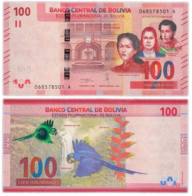 купить Боливия 100 боливиано 2019 год Pick NEW