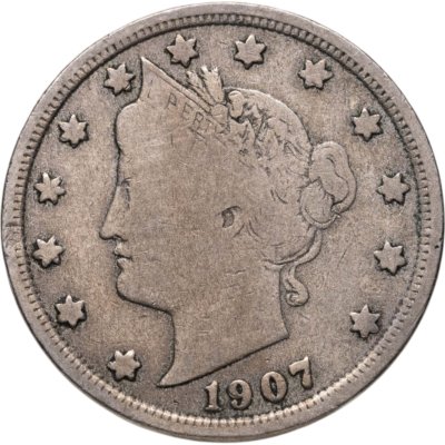 купить США 5 центов (cents) 1907 Liberty Nickel