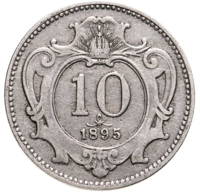 купить Австрия 10 геллеров (heller) 1895