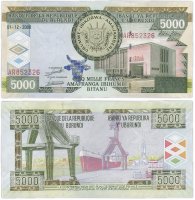 Купить Бурунди 5000 франков 2008 (Pick 48a)
