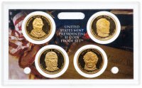 Купить США Набор монет 1 доллар "Президенты" 2009 Proof в буклете