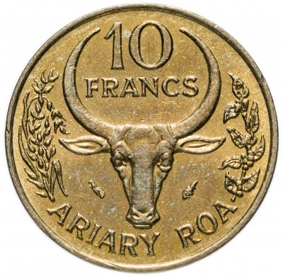 купить Мадагаскар 10 франков (francs) 1987