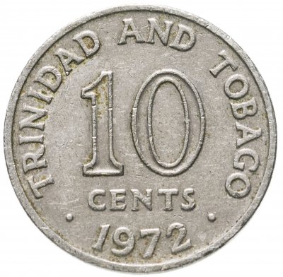 купить Тринидад и Тобаго 10 центов (cents) 1972