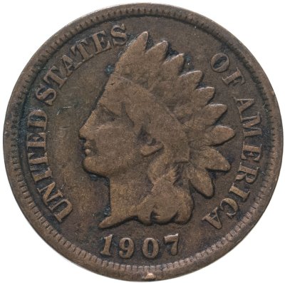 купить США 1 цент (cent) 1907 Indian Head Cent