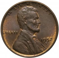 Купить США 1 цент 1952 D