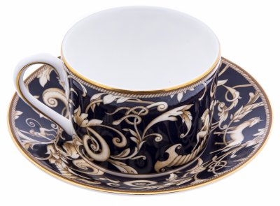 купить Пара чайная "Cornuopia", фарфор, деколь, мануфактура "Wedgwood", Англия, 2000-2020 гг.