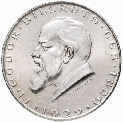 купить Австрия 2 шиллинга (shillings) 1929 100 лет со дня рождения Теодора Бильрота