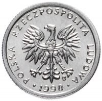 Купить Польша 1 злотый (zloty) 1990