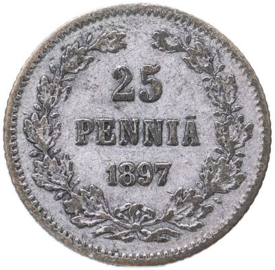 купить 25 пенни (pennia) 1897 L