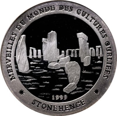 купить Чад 1000 франков 1999 "Стоунхендж"