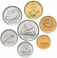 купить Фиджи набор монет 2001-2010 (7 штук)