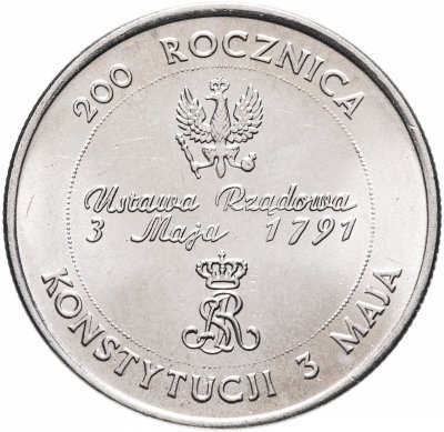 купить Польша 10000 злотых (zlotych) 1991 200 лет Конституции Польши